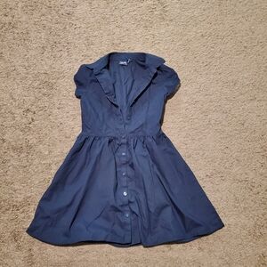 Nautica Navy Button-Up Dress